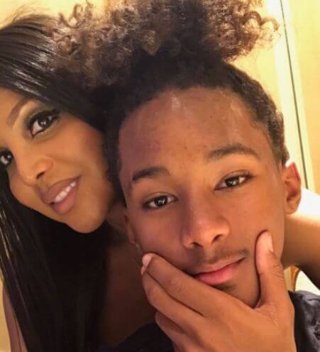 Diezel Ky Braxton Lewis with his mother Toni Braxton.